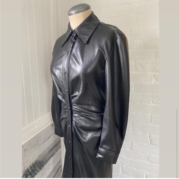 ZARA faux leather dress - Picture 4 of 5